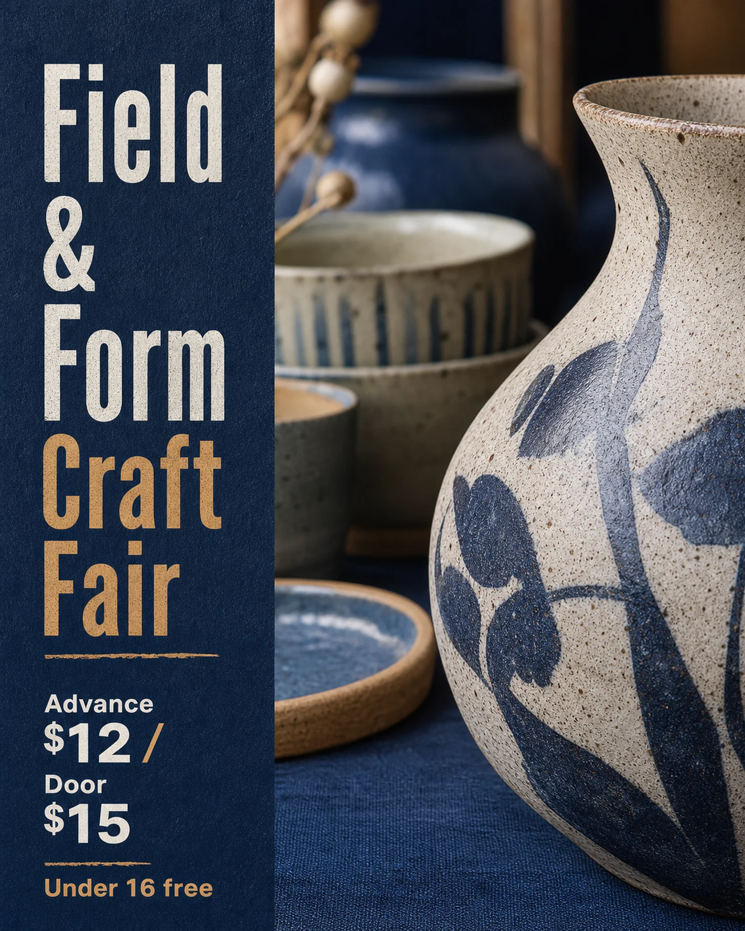 Craft fair admission, a Events marketing template